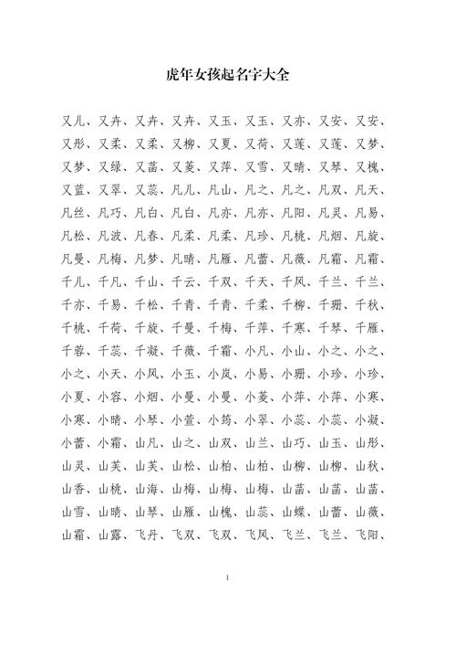 九月份虎宝宝起名小名大全 九月女虎宝宝取名大全