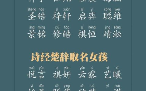 诗经取名兔年女宝宝起名 诗经宝宝起名大全女孩