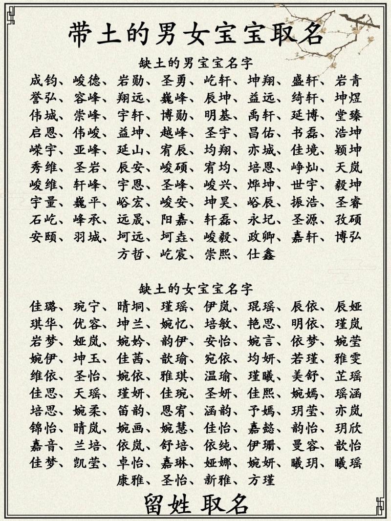 女宝宝起名含土字的名字大全洋气 缺土最佳名字