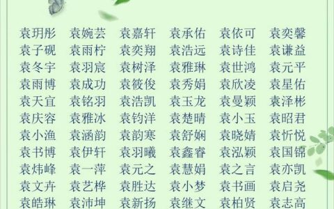 袁氏牛年男宝宝起名大全 牛年袁姓男孩起名