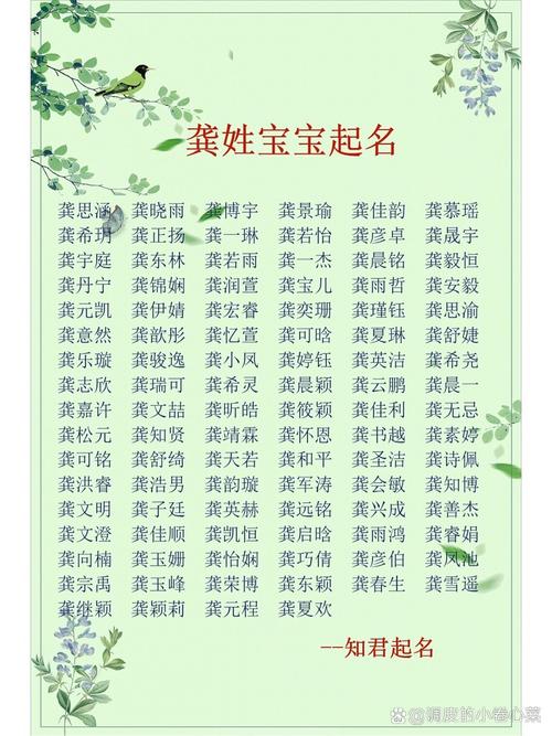 帮宝宝取名姓龚 女孩子取名龚佳燕