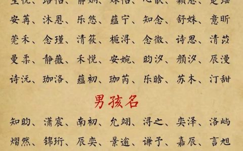 宝宝起名字很美 曾经有个很美的名字