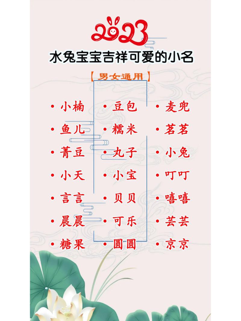 水兔年宝宝取名 江姓兔年女孩最佳取名