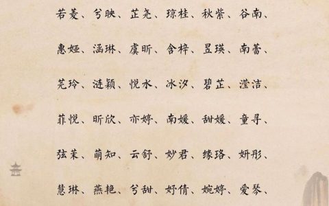 给女宝宝起名用中草药 龙年女宝宝取名书