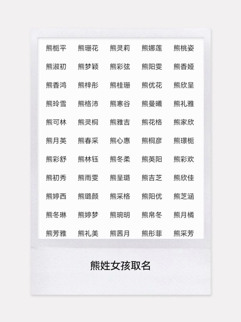 虎年姓熊宝宝起名字大全 2025年姓熊宝宝怎么取名