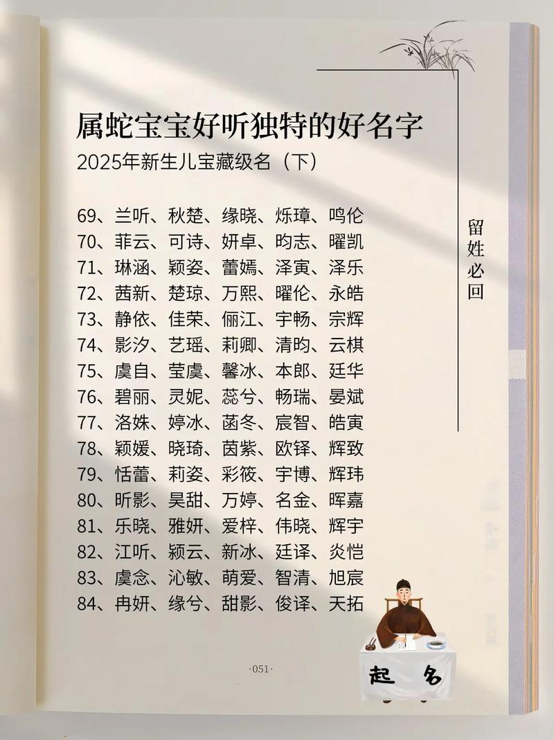 025年5月生宝宝取名