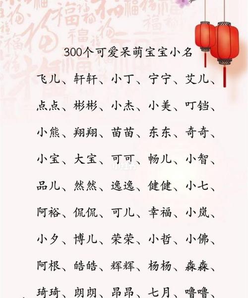 鼠宝宝起名福字 鼠宝宝取名案例