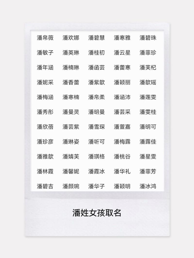 潘姓女孩起名大全兔宝宝2个字 龙年女宝宝取名书