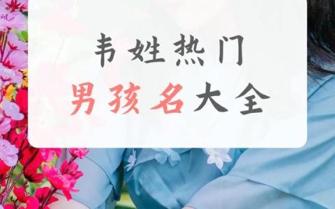 姓韦的男宝宝取名大全 姓韦男孩取名100分