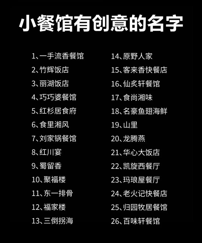 岷山饭店起名字宝宝 饭店家宴起名字大全