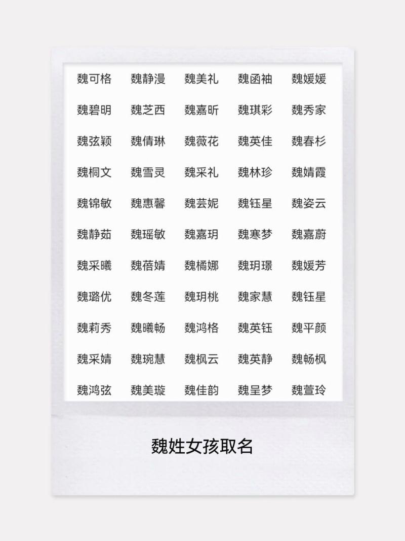 魏氏猪年宝宝取名 魏氏男孩名字大全2025