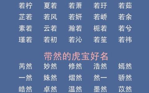 属虎三月女宝宝起名字 属虎的最佳名字